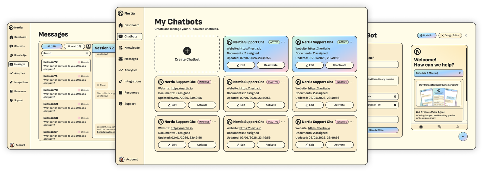 chatbot dashboard